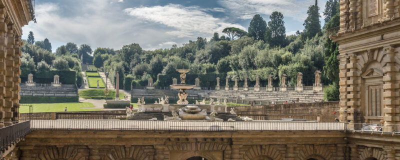 A view from Palazzo Pitti's courtyard