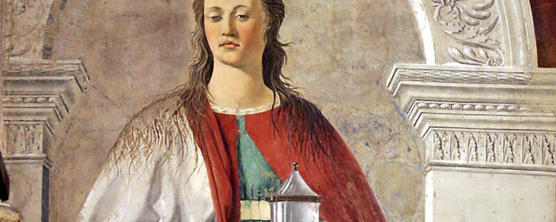 Maddalena by Piero della Francesca, inside Arezzo Cathedral