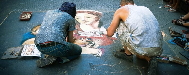 Street artists called "Madonnari"