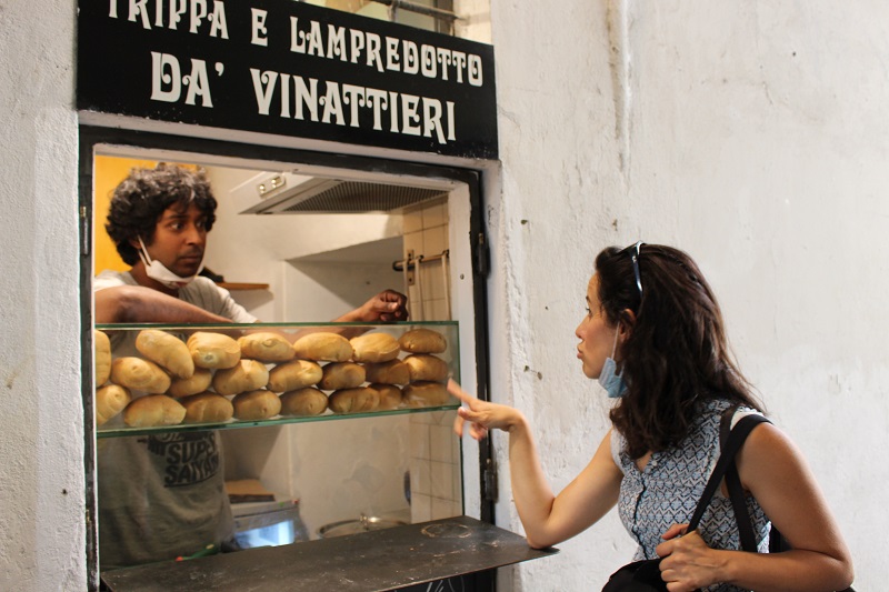 nell'immagine trippa e lampredotto da vinattieri street food dove mangiare bene a Firenze