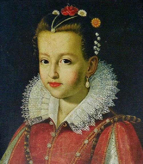 nella foto si vede Maria dei Medici regina di francia quando era bambina