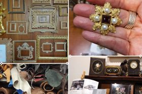 nell'immagine si vede un collage delle attività della bottega d'arte maselli, orafo penko, pelletteria infinity e scarpelli mosaici a firenze