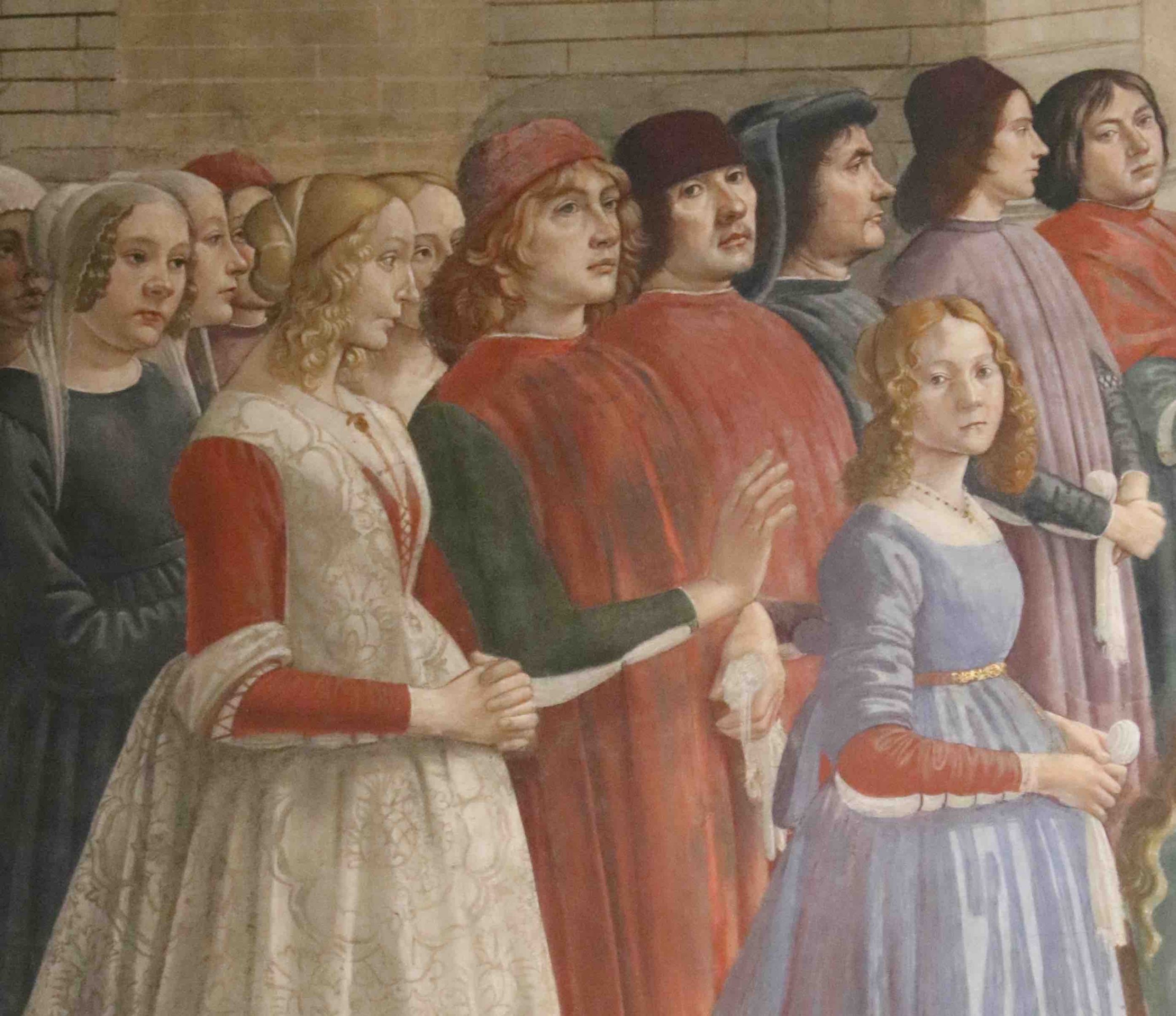 Domenico del Ghirlandaio, Particolare cappella Sassetti, Santa Trinita, Firenze